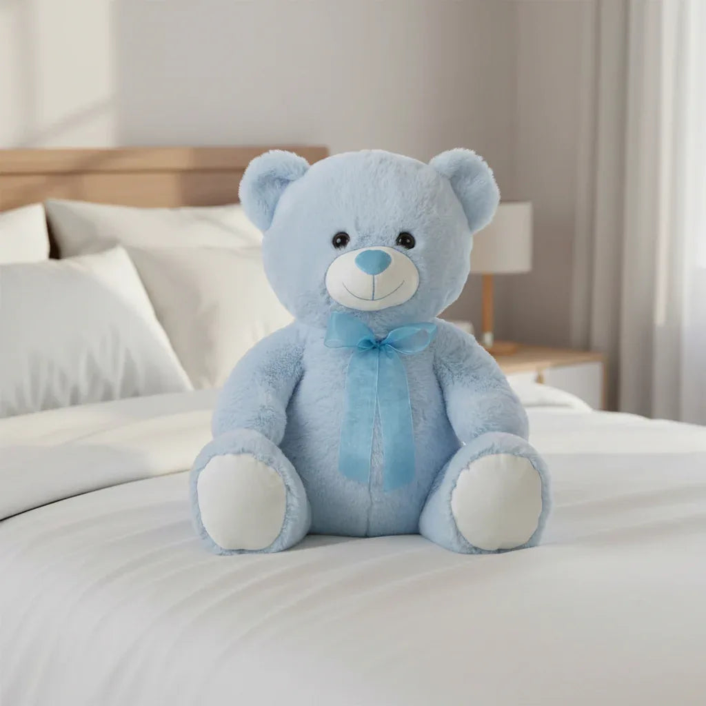 Peluche Nounours Bleu - 80cm