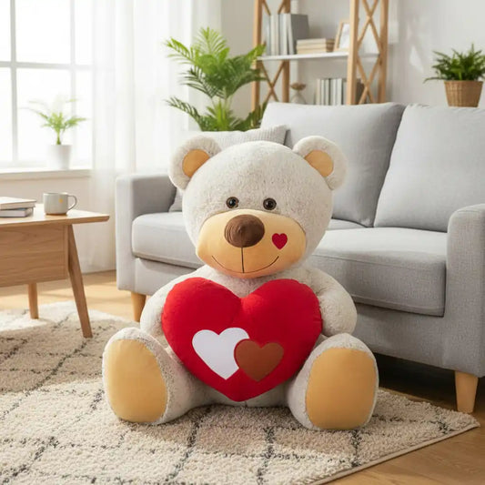 Peluche Nounours Coeur - 110cm