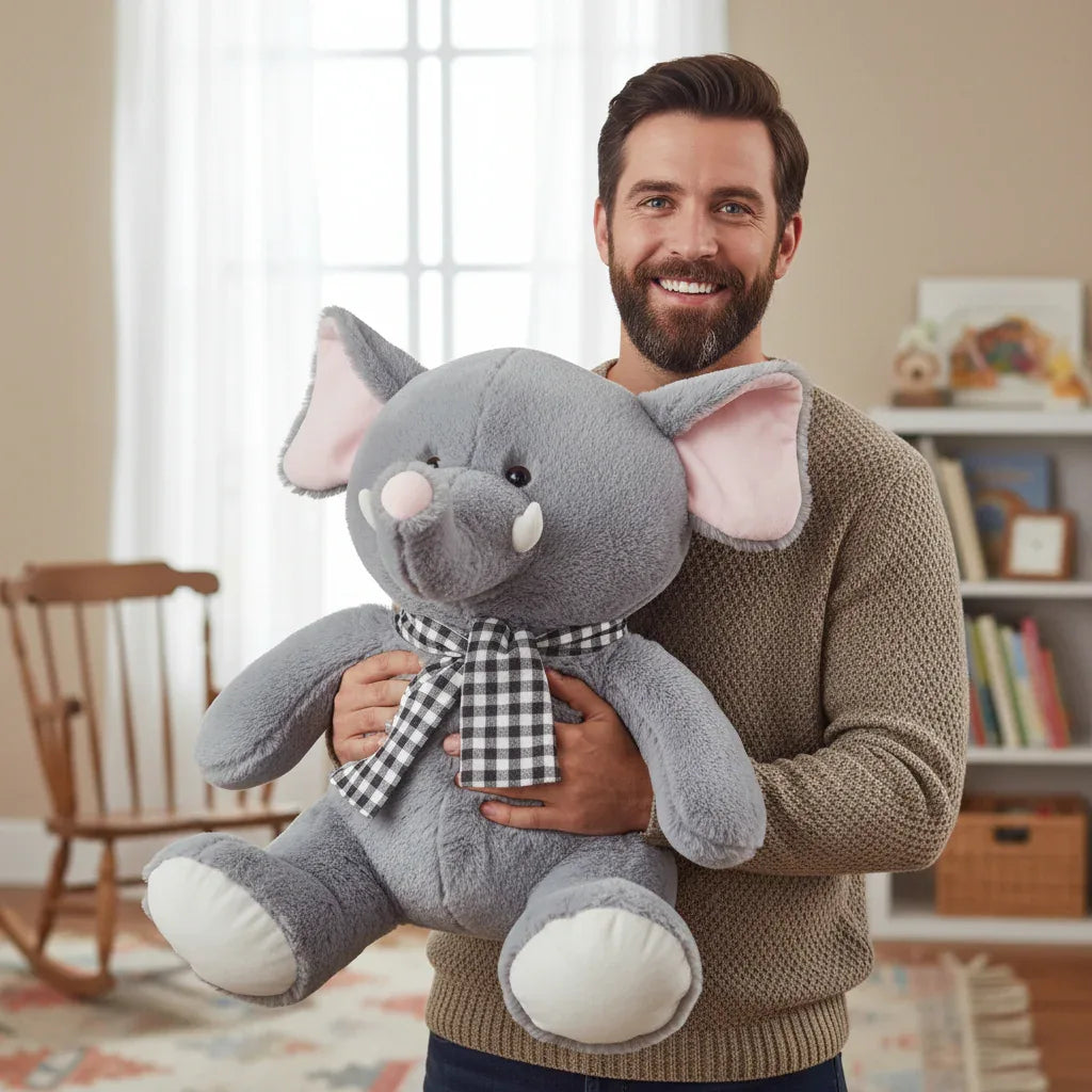 Peluche Éléphant Frileux - 75cm