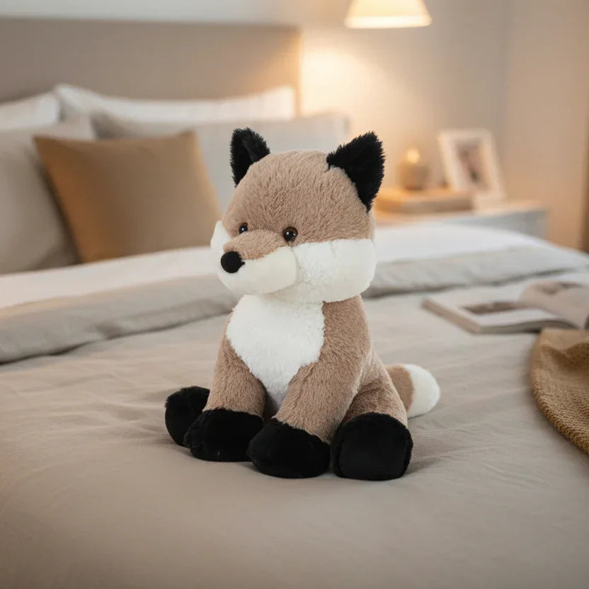 Peluche Renard Gris - 45cm