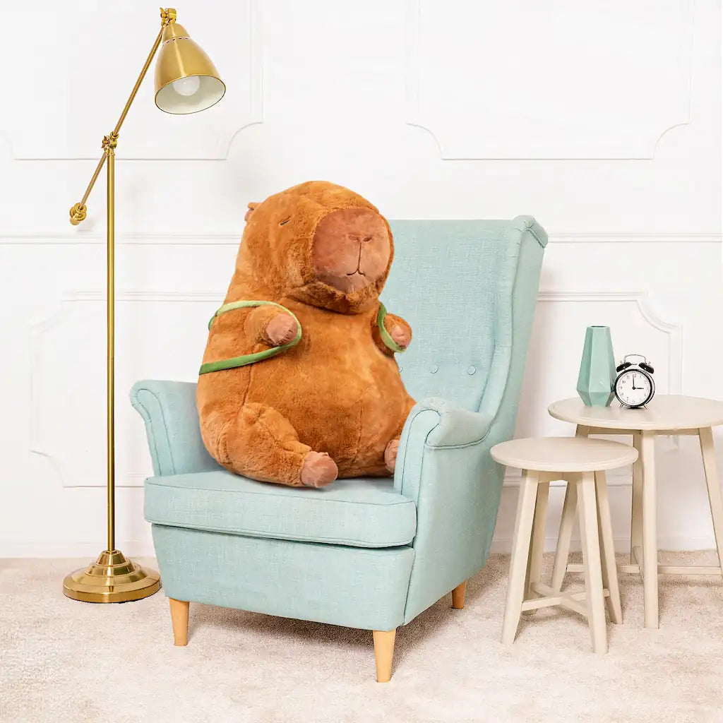 Peluche Capybara Cartable - 25 à 150cm