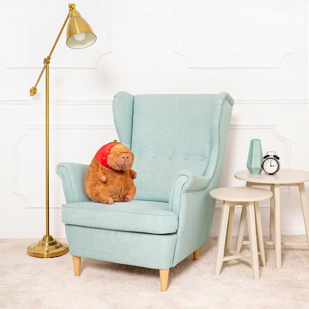 Peluche Capybara Fraise - 25 à 150cm