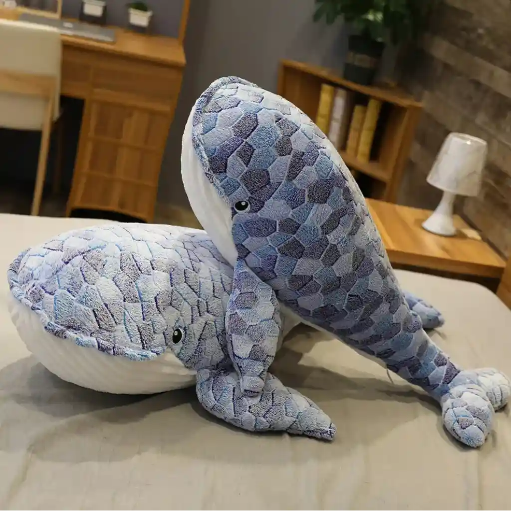 Peluche Géante Baleine - 90 à 110cm