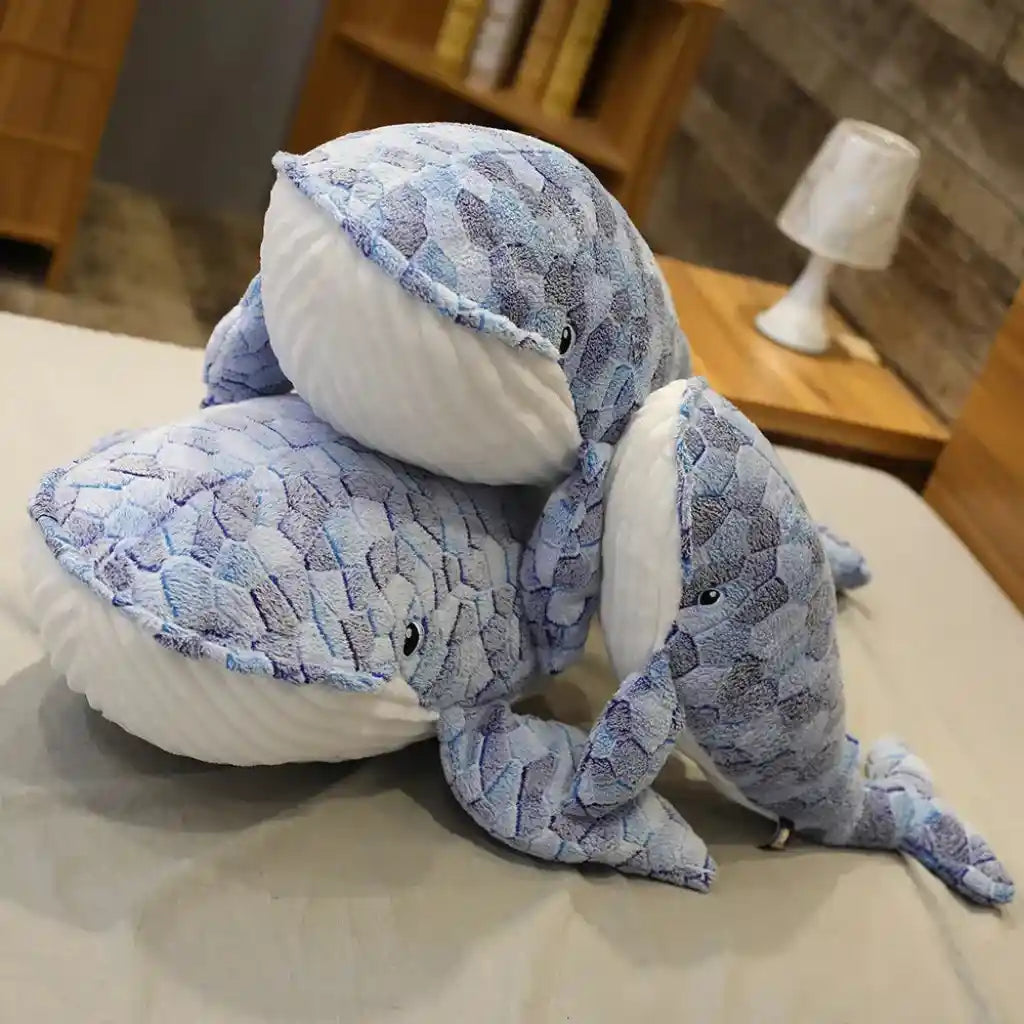 Peluche Géante Baleine - 90 à 110cm