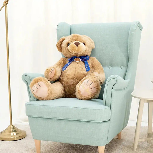 Plüschbär mit Schleife – 70 bis 90 cm