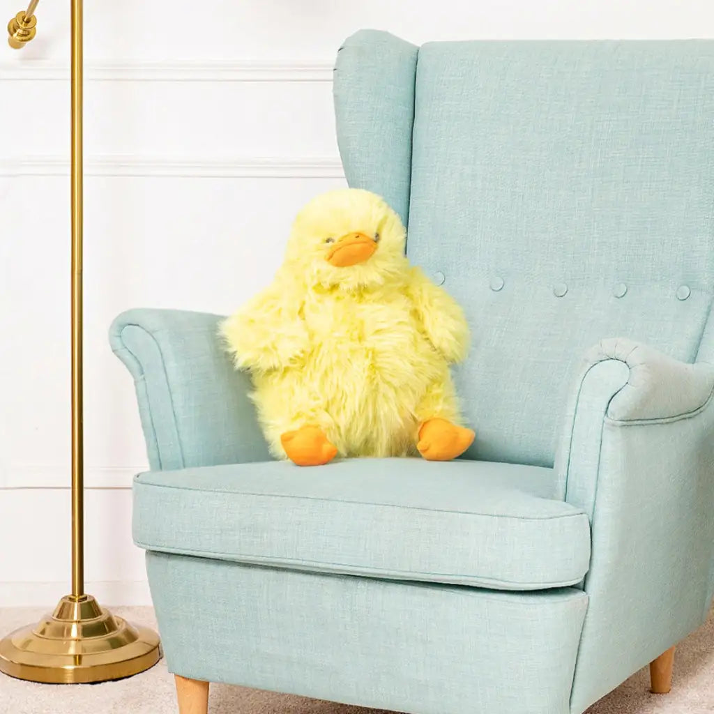 canard en peluche jaune