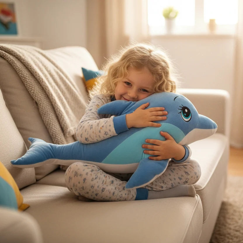 Blue Dolphin Plush - 65cm