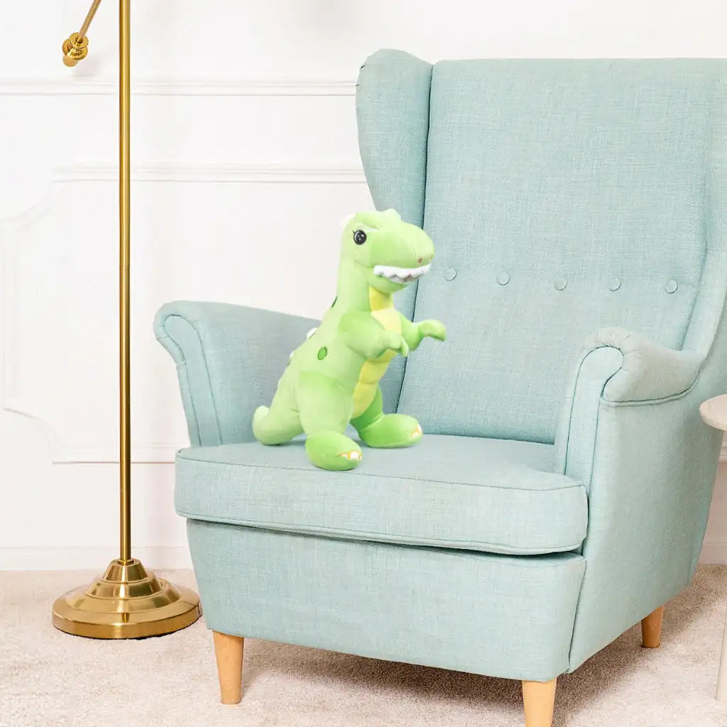 doudou dinosaure vert