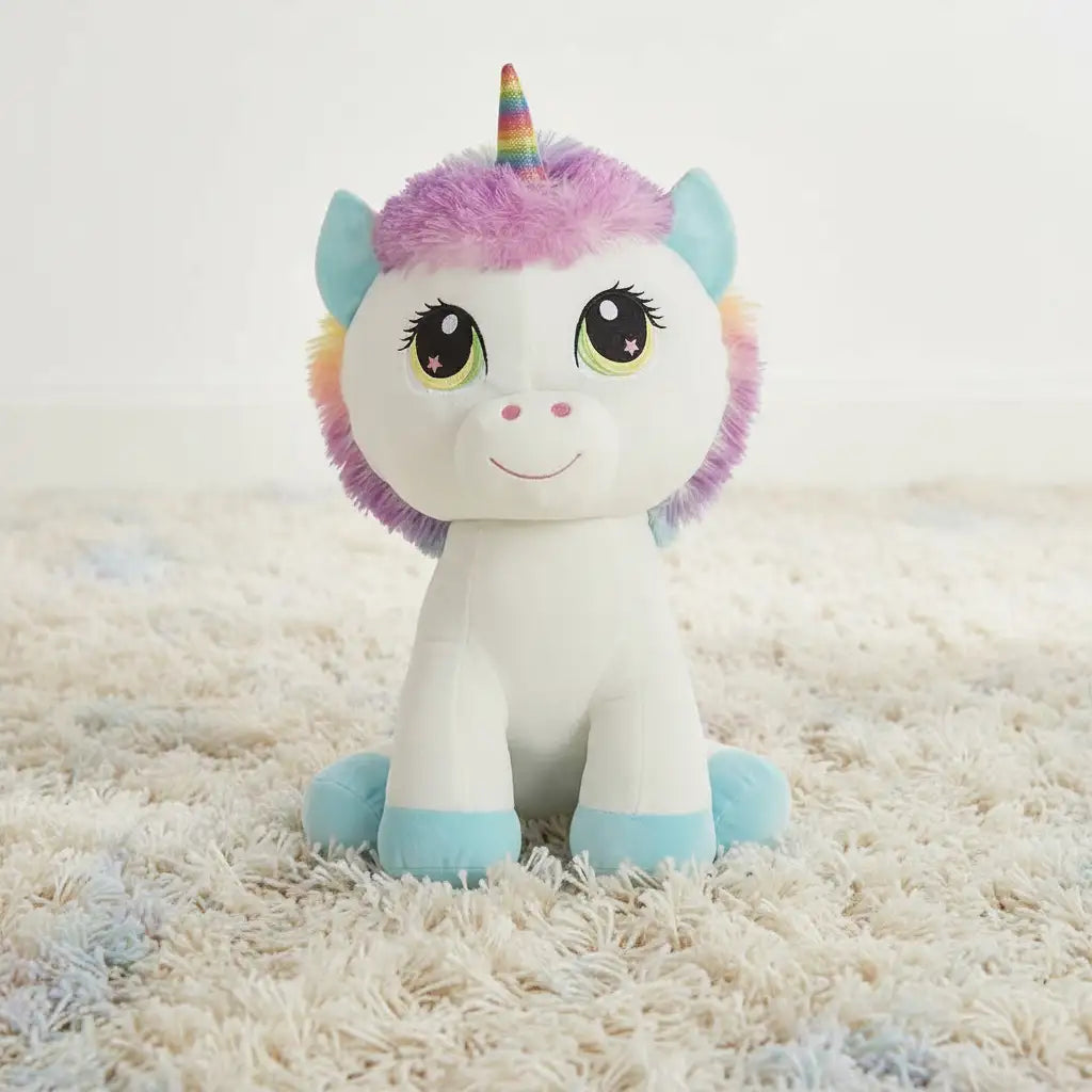 doudou licorne blanc