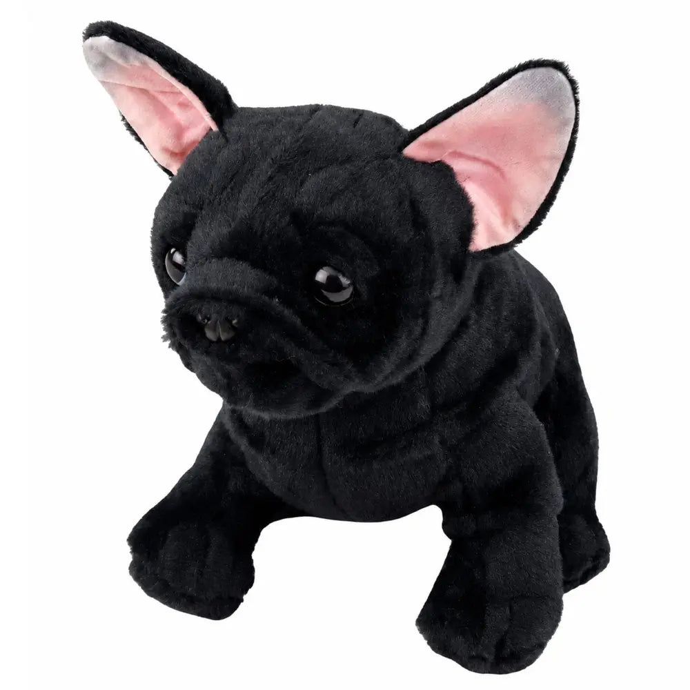 Black French bulldog 22 cm plush toy