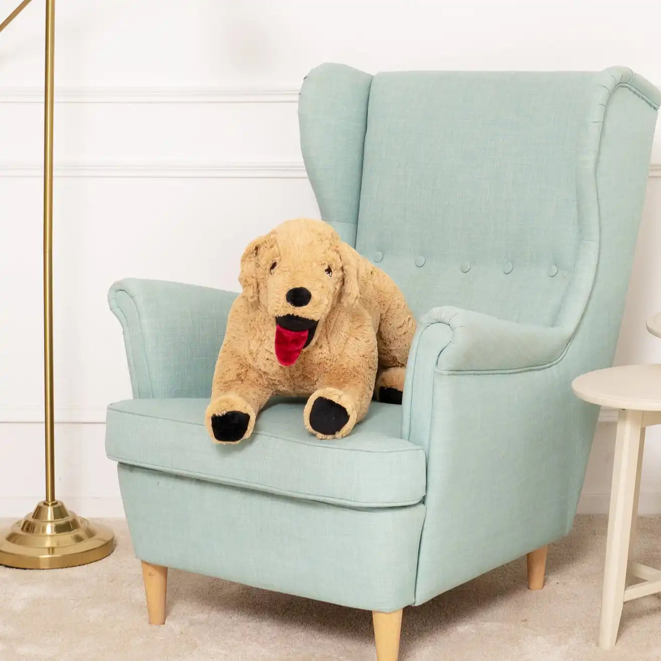 golden retriever en peluche