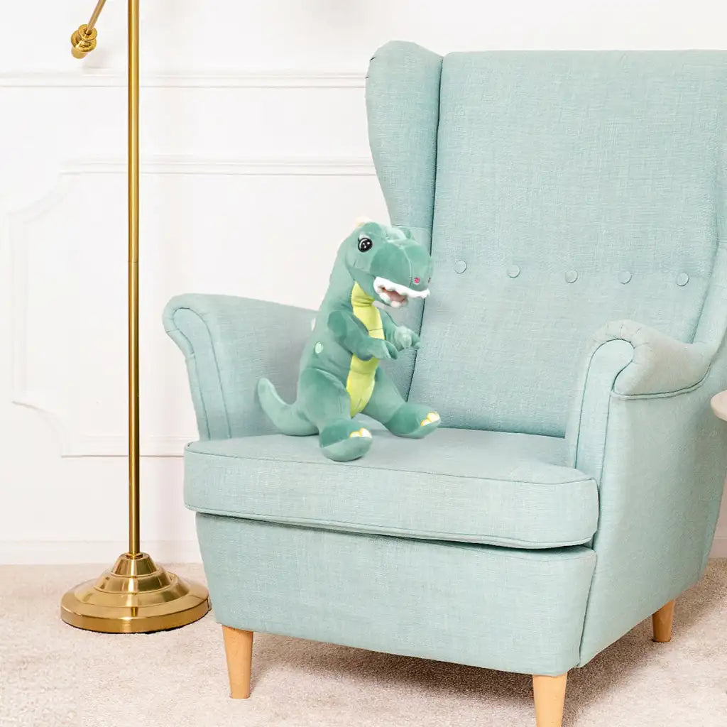 grand doudou dinosaure vert
