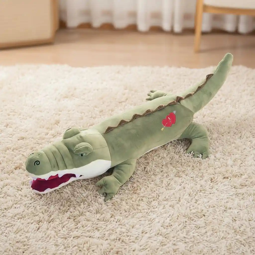grande peluche crocodile
