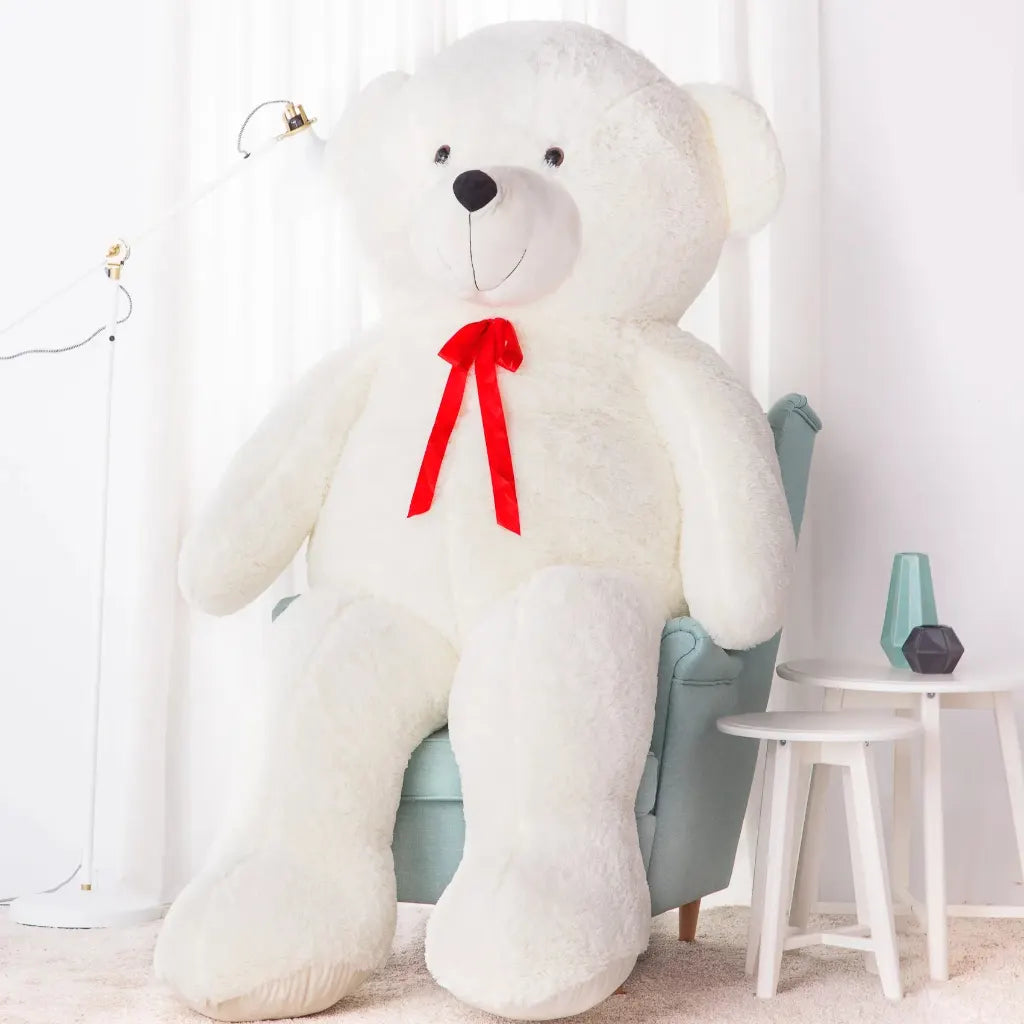 grande peluche ours blanc