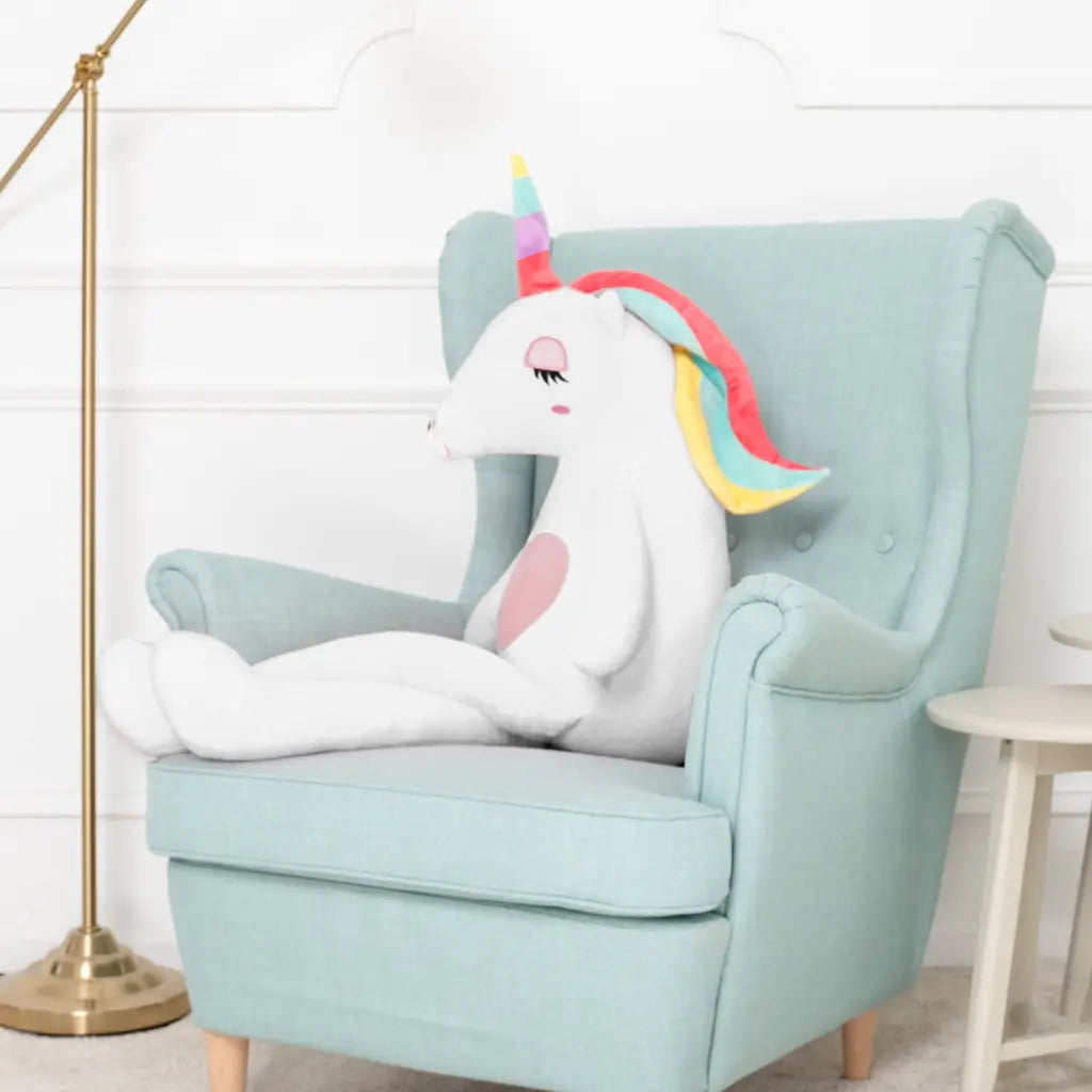 grosse licorne en peluche