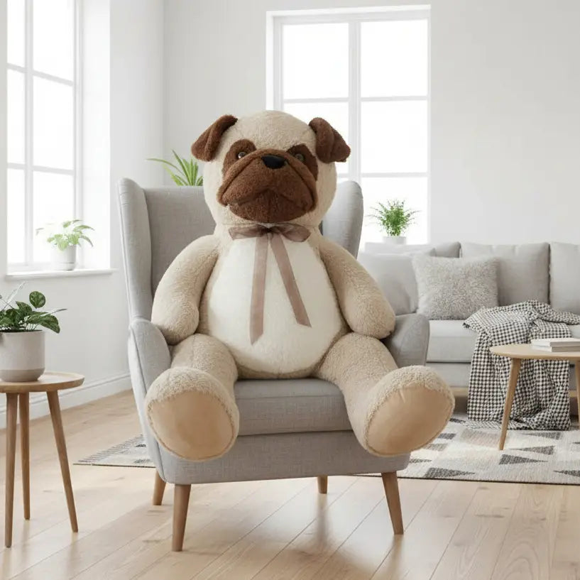grosse peluche bouledogue francais