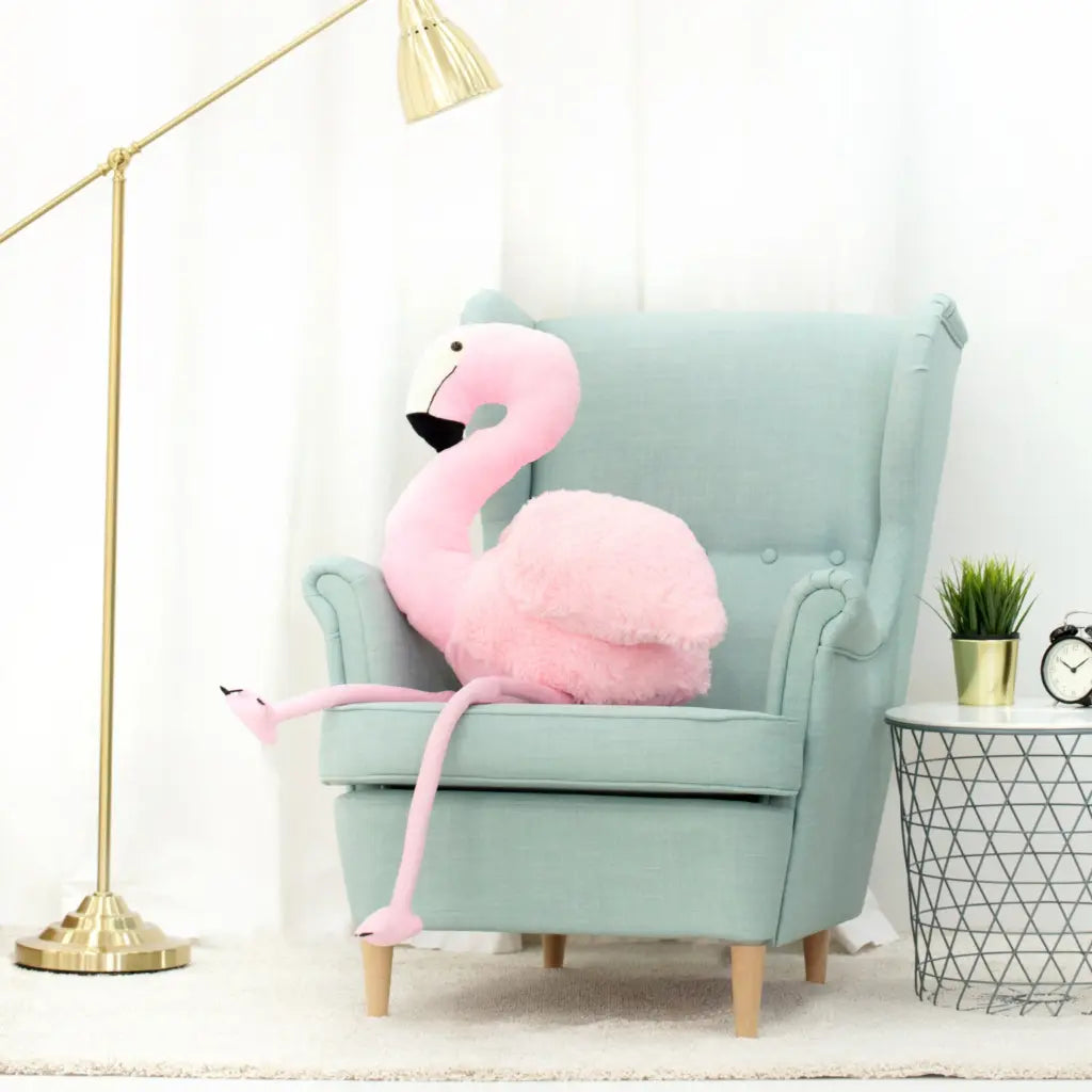 grosse peluche flamant rose