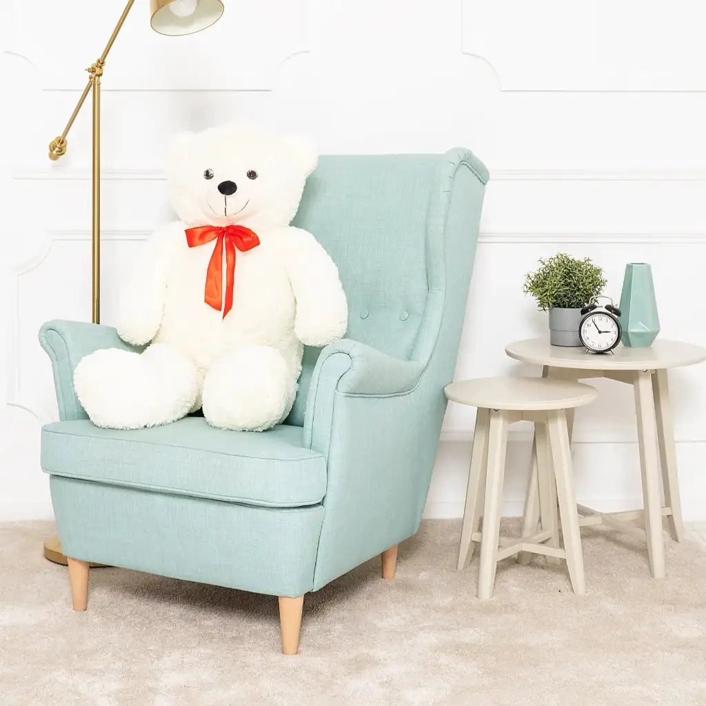 grosse peluche ours blanc
