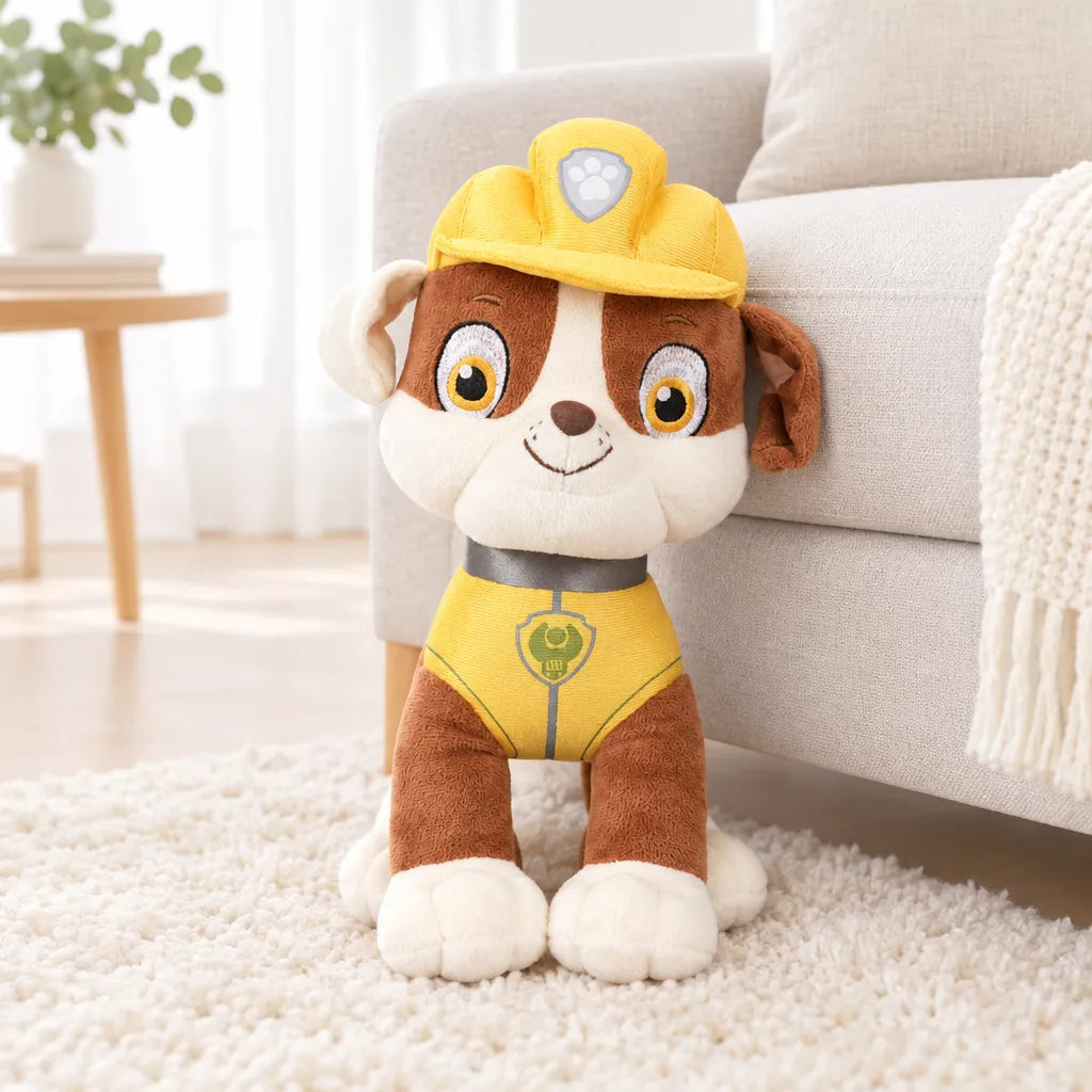 Jouet en peluche à l’effigie de Rubble Pat Patrouille