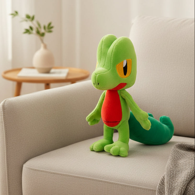 Treecko Plush – 20 cm