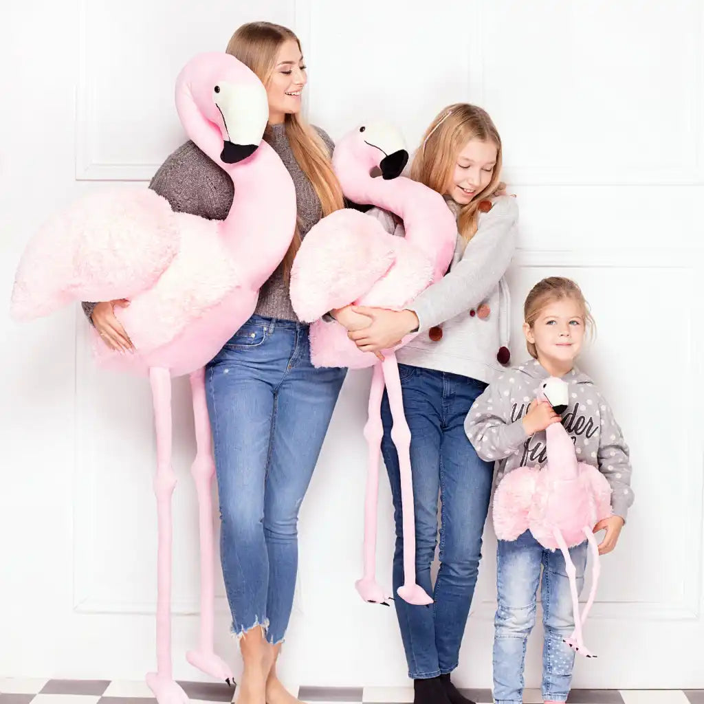 jolie peluche flamant rose