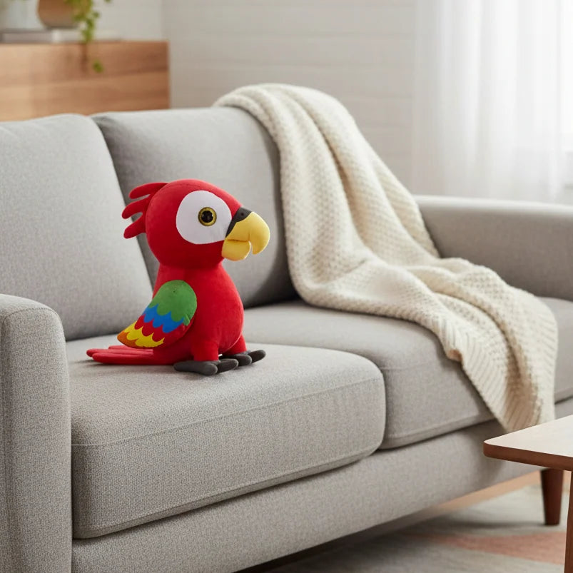 Peluche de loro rápido - 30 cm