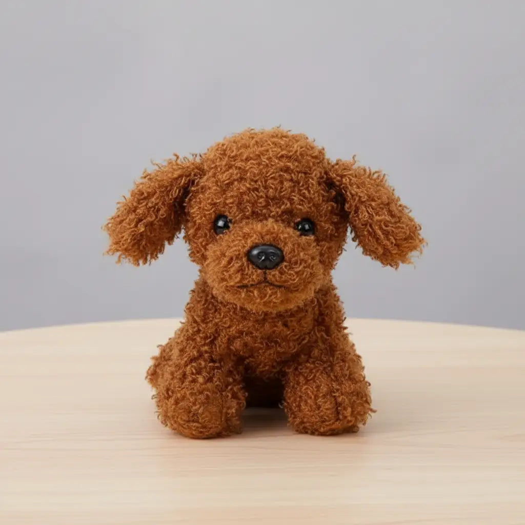 brown Bichon plush toy