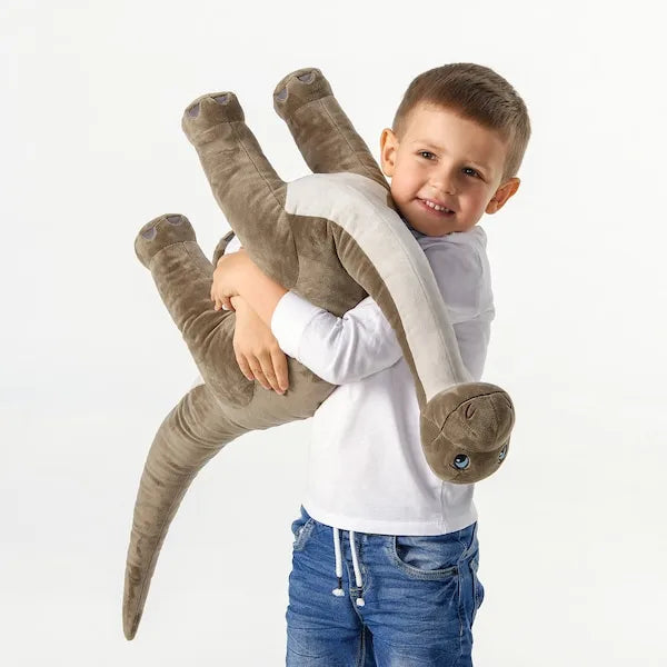 peluche brachiosaure marron