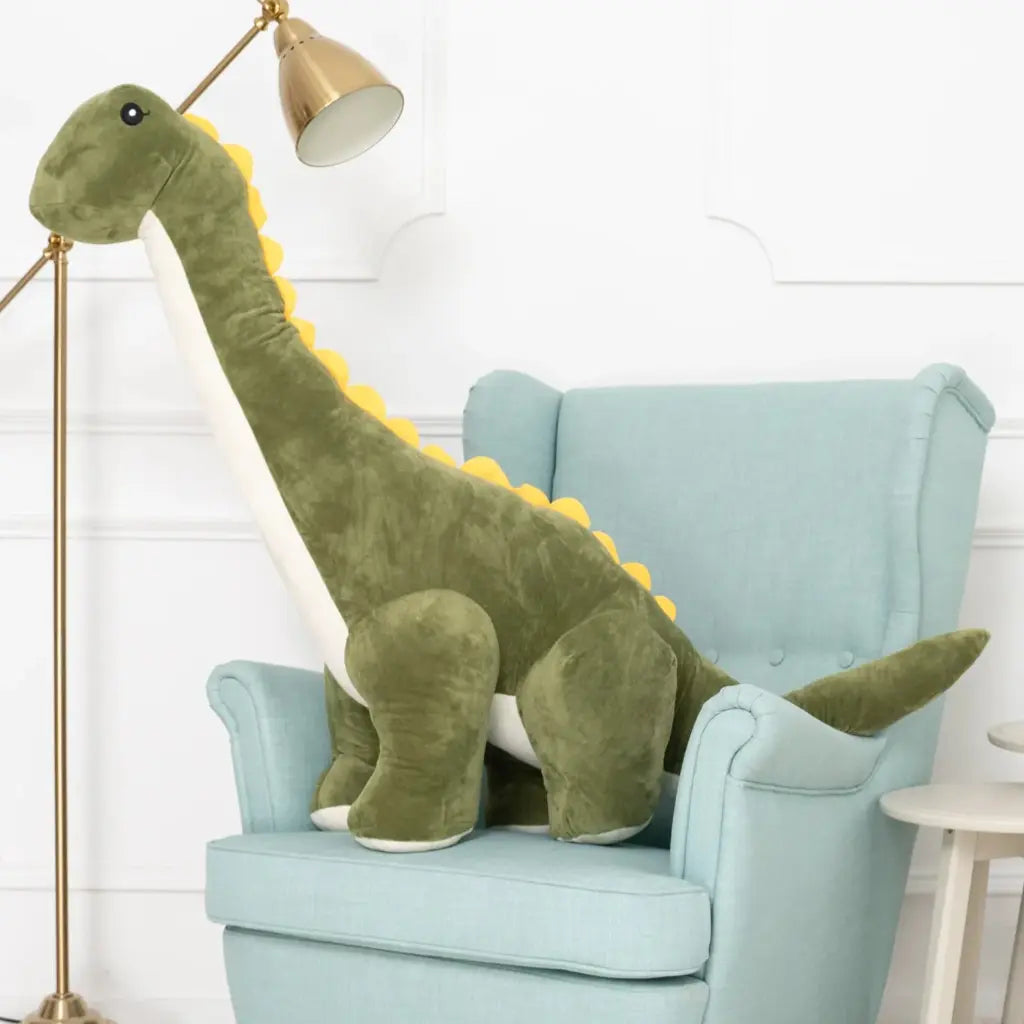 peluche brachiosaure verte