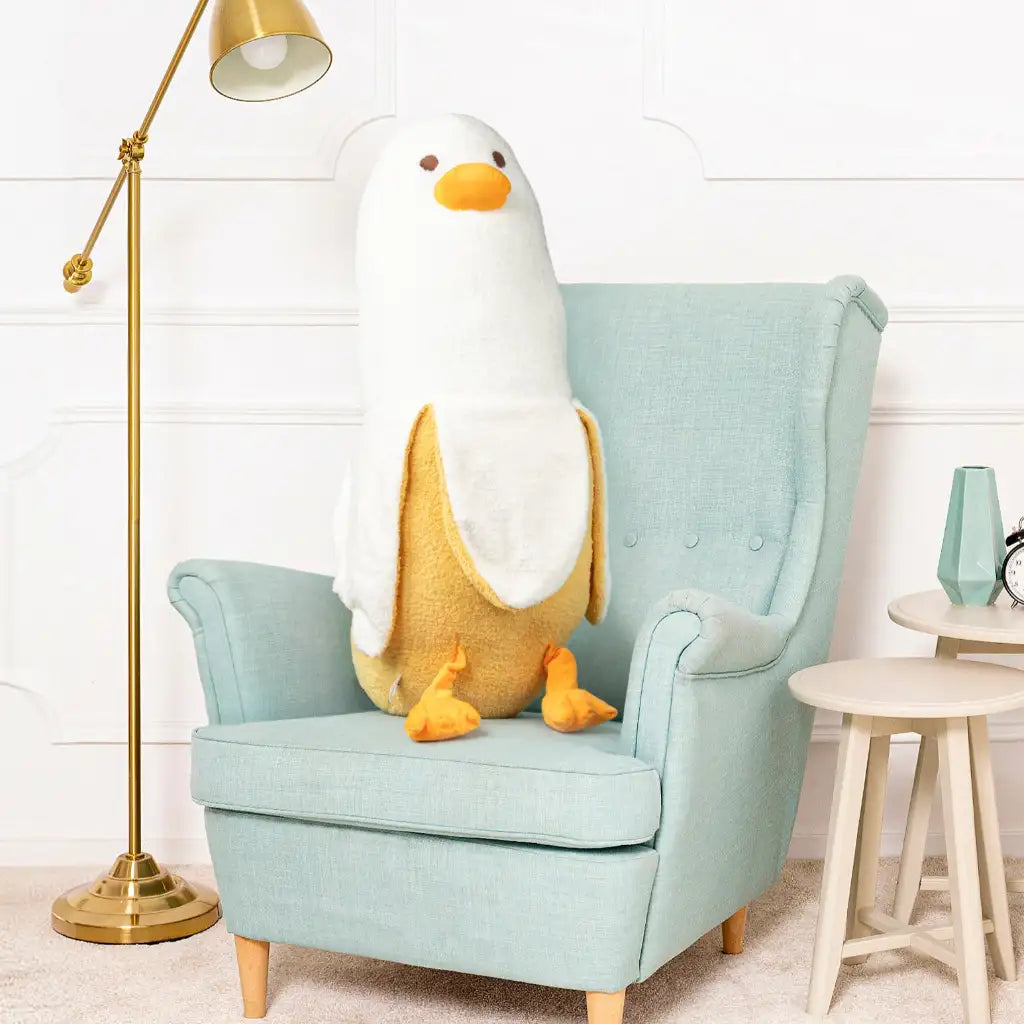 peluche canard banane