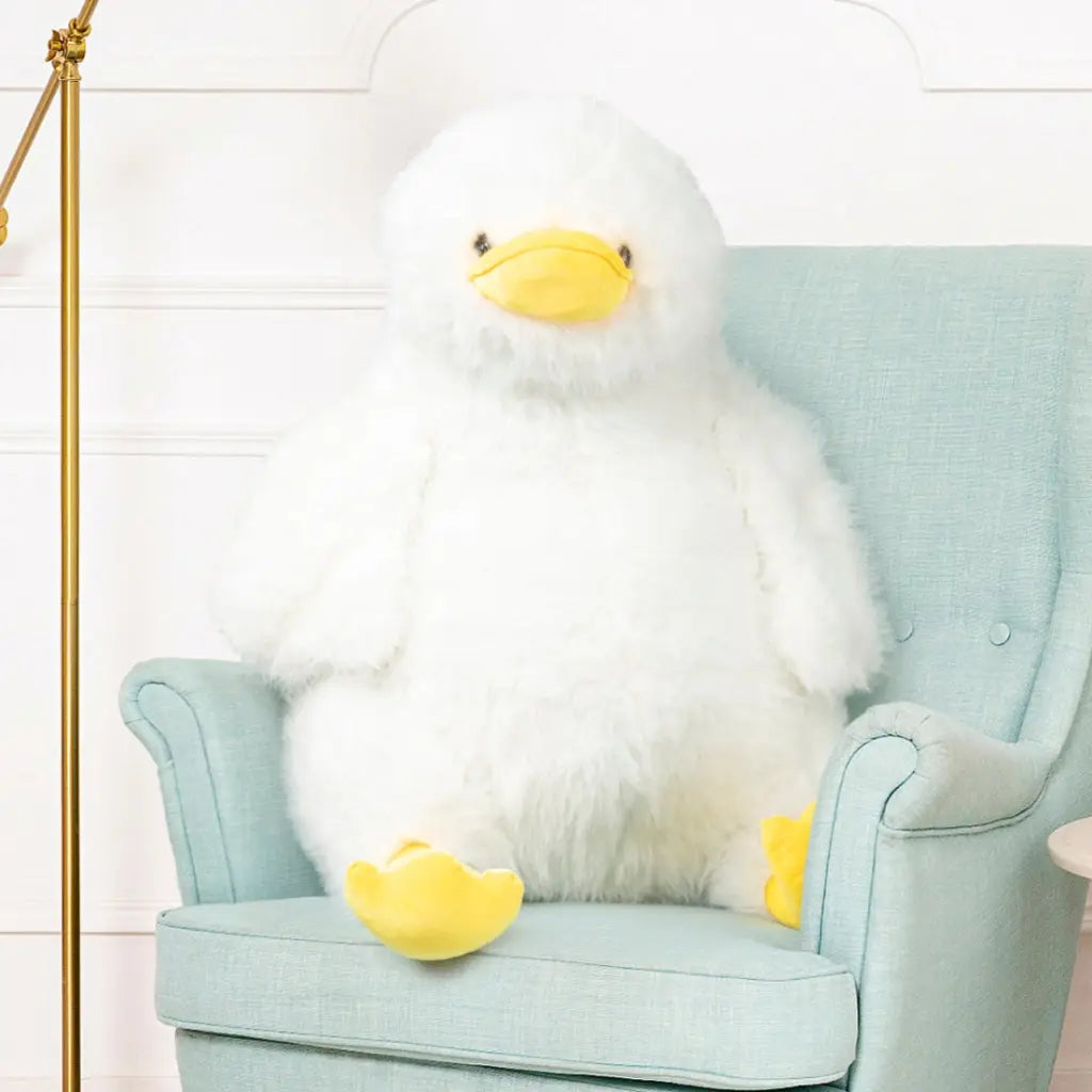 peluche canard blanc