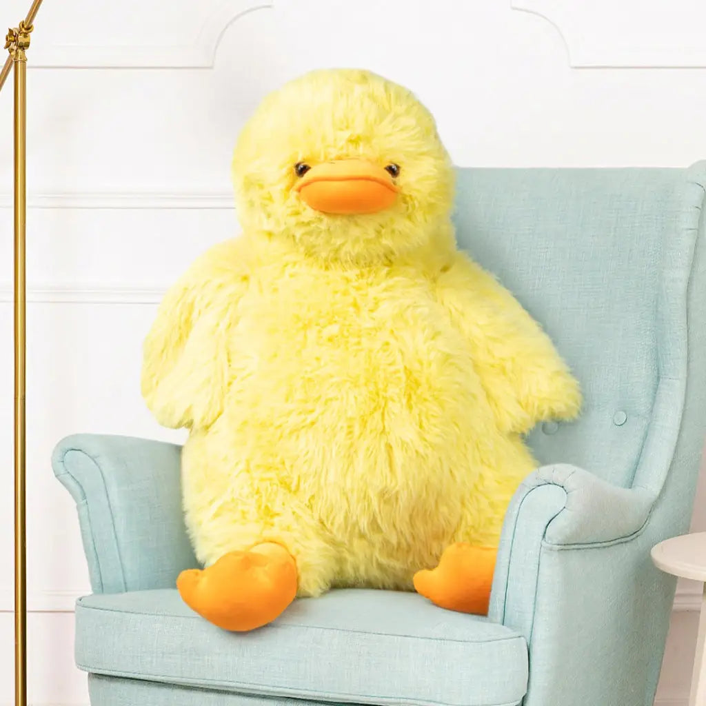 peluche canard jaune