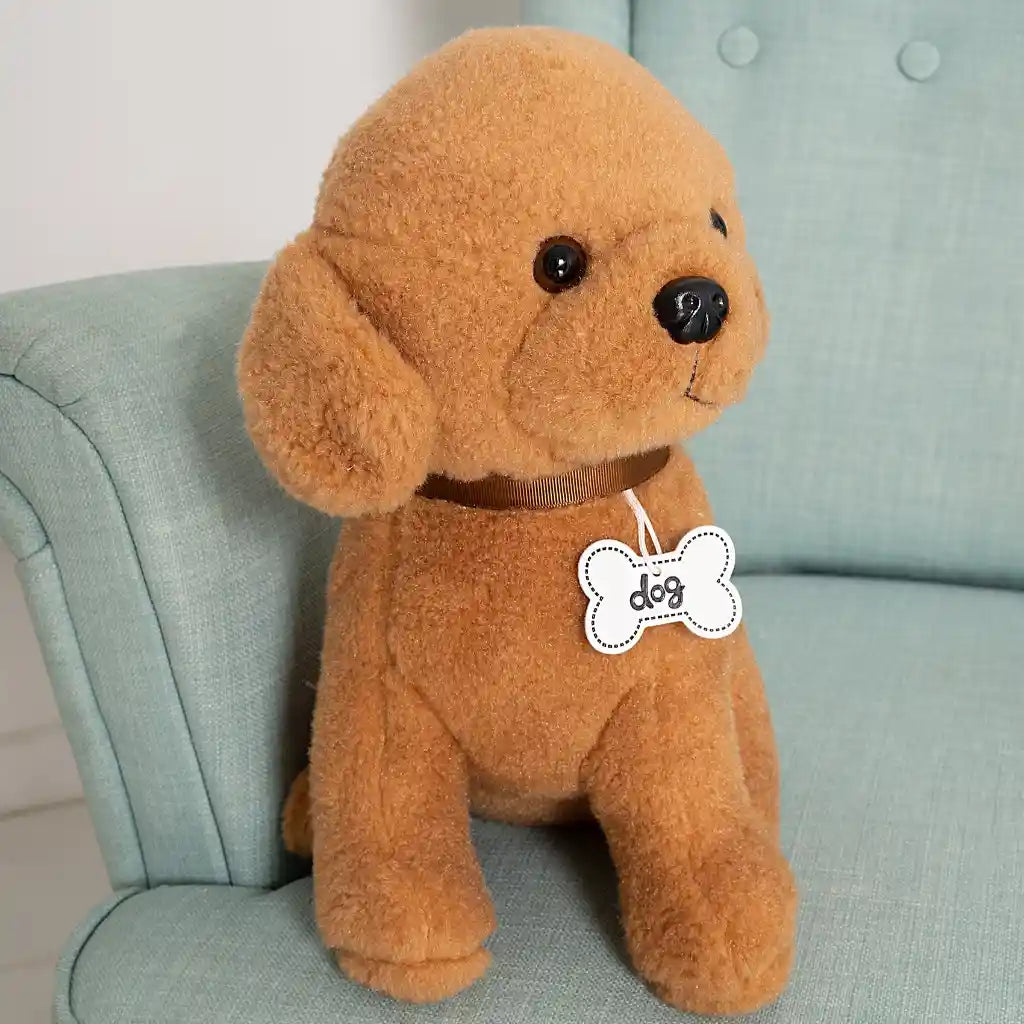 peluche chien caniche