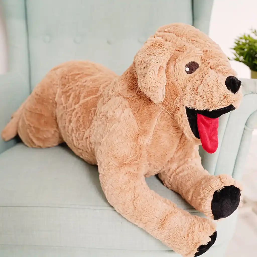peluche chien golden retriever