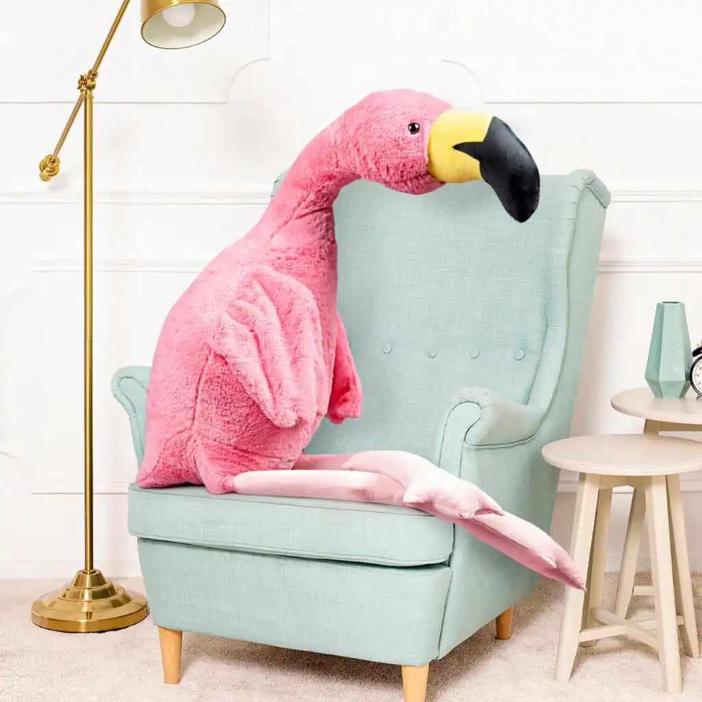 peluche flamant rose