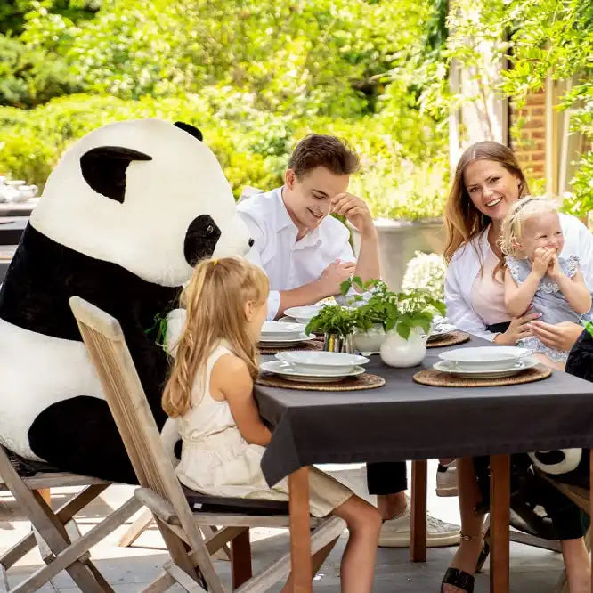 peluche maman panda bebe