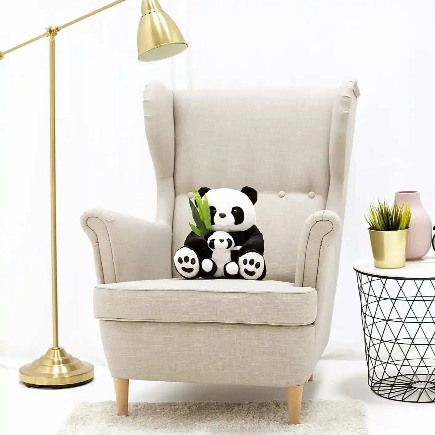 peluche maman panda mignonne