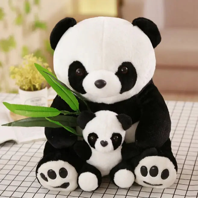 peluche maman panda