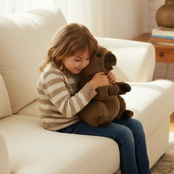 peluche marmotte bebe