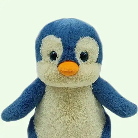 peluche mignonne pingouin bleu