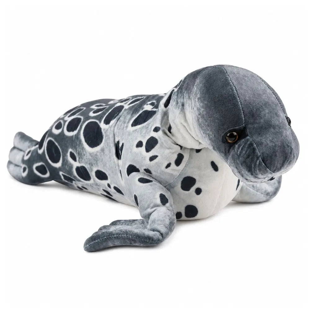 Grey Realistic seal 50 cm plush toy