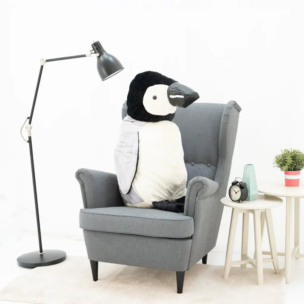 peluche pingouin geante