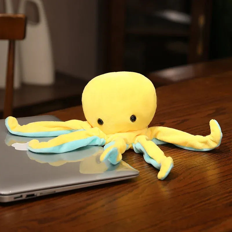 yellow octopus plush toy