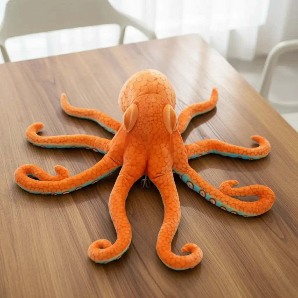 peluche poulpe realiste