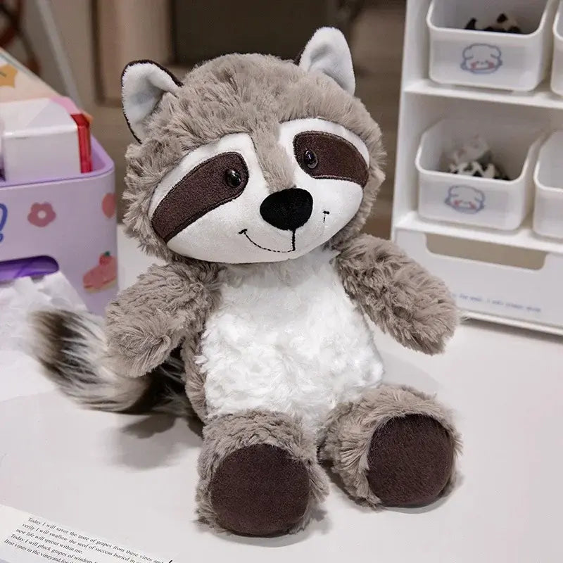 Fluffy Raccoon Plush Grande Peluche