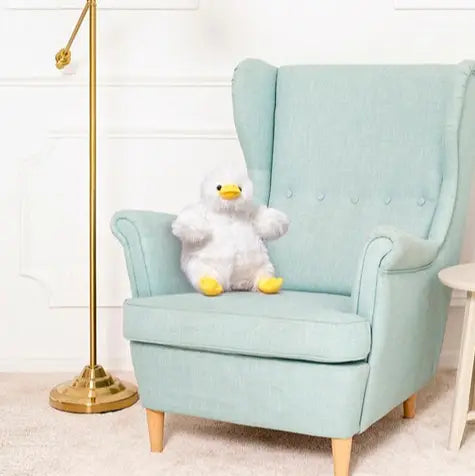 petite peluche canard blanc