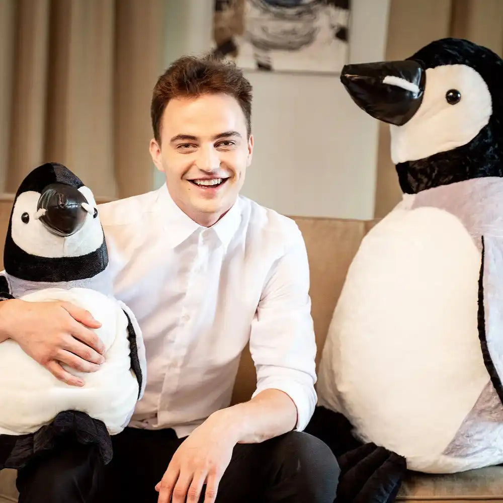 Peluche Pingouin Géant - 40 à 120cm