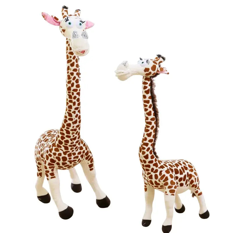 2 peluches girafes