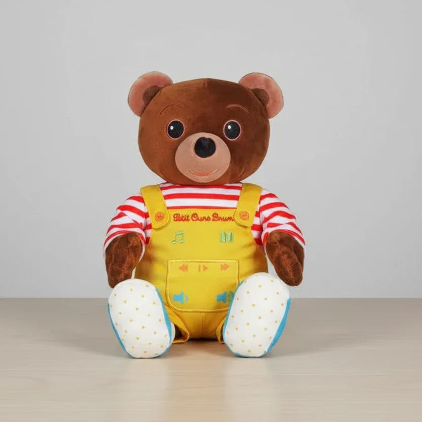 Peluche Petit Ours Brun Musicale - 30cm