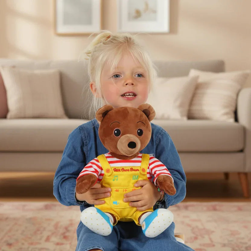 Peluche Petit Ours Brun Musicale - 30cm